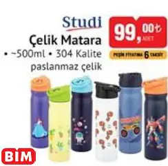 STUDİ ÇELİK MATARA STUDİ ÇELİK MATARA